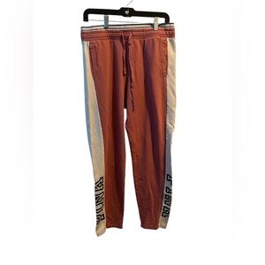 PINK Victoria's Secret Woman’s Joggers in Rust and Cream